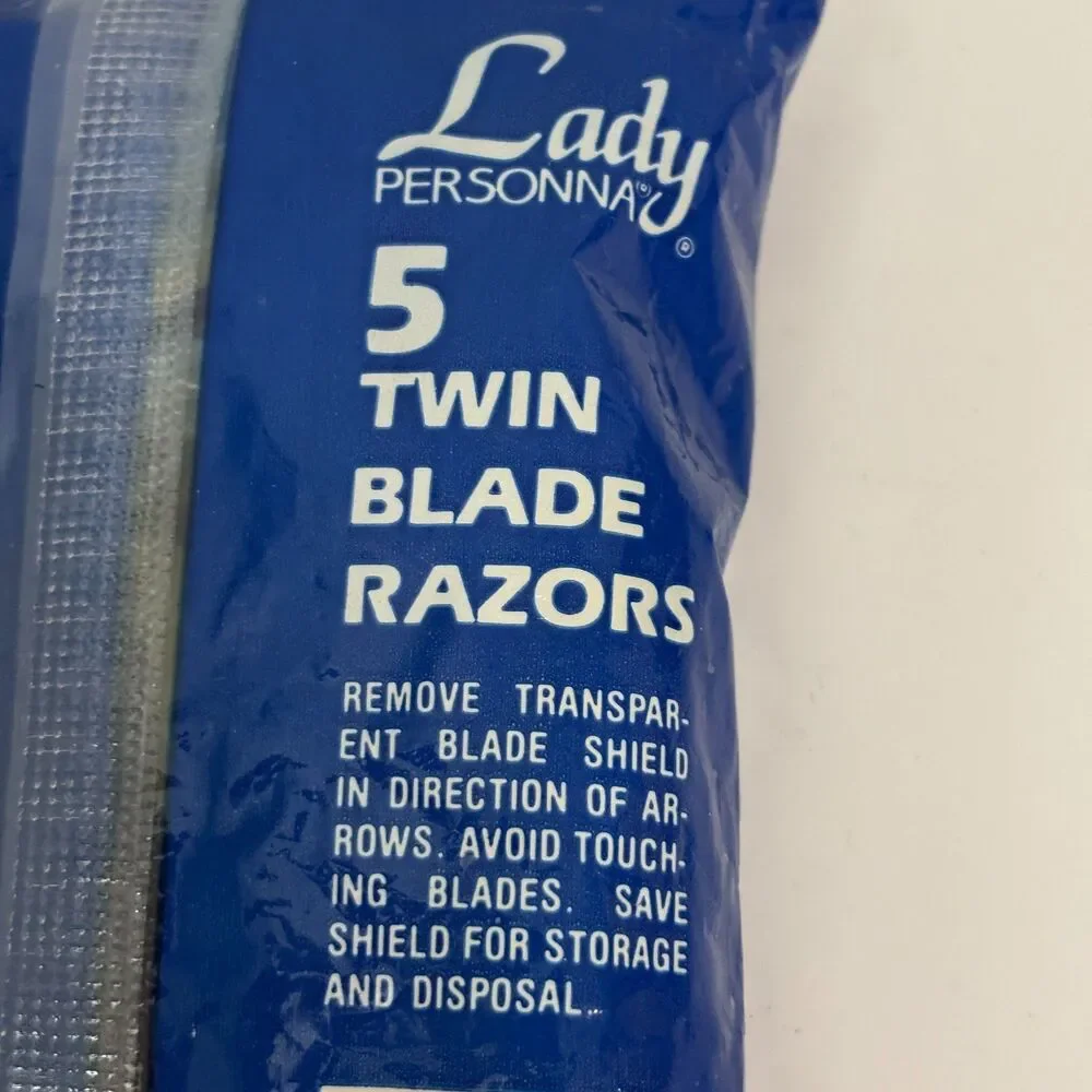 Lady Personna NEW Vintage Twin Blade Razors Package of 5 USA Made